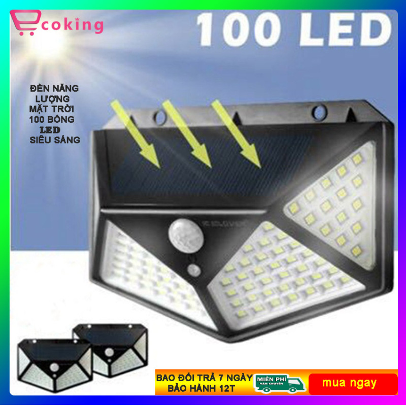 Đèn LED năng lượng mặt trời ecoking , Đèn Cảm Biến Chuyển Động Ngoài Trời Simplife, cảm biến chuyển động thông minh chống nước tiêu chuẩn IP65,Góc Quay Rộng 270 °