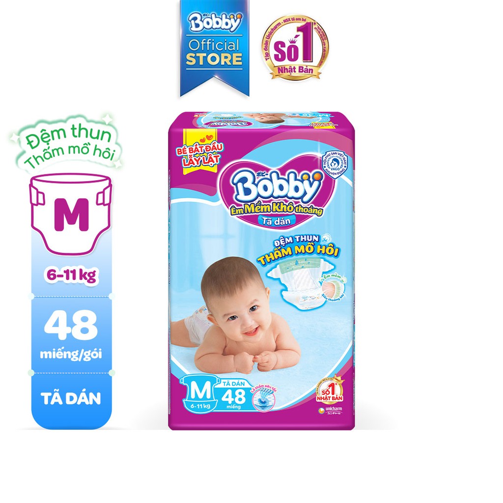 [HCM]TÃ DÁN SIÊU THẤM SIÊU MỎNG BOBBY SIZE M46/L40/XL38 MIẾNG