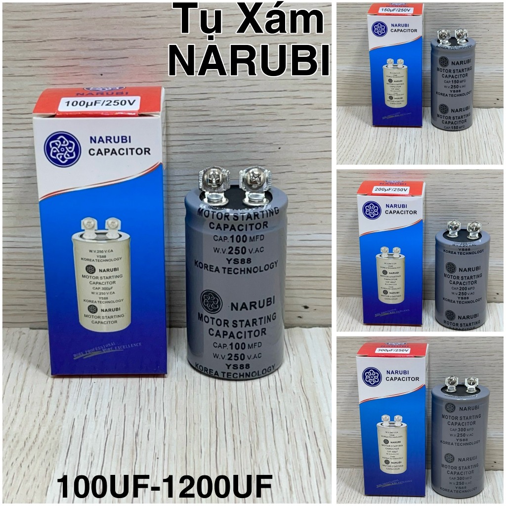 Tụ Xám từ 100MF đến 1200MF (250v) Hàng tốt (KAPA)