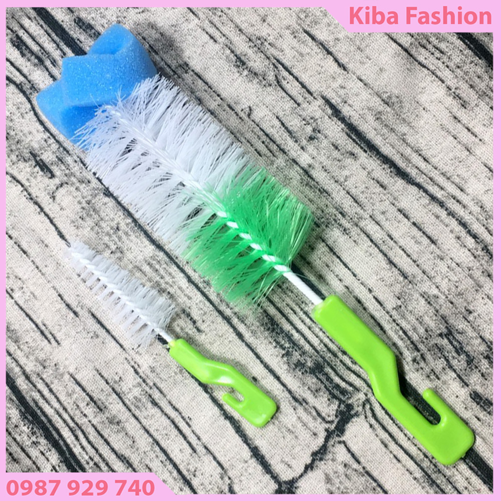 Bộ dụng cụ cọ rửa bình sữa 2 chi tiết cho bé