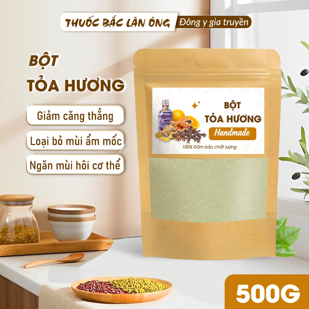 Bột Tỏa Hương Cơ Thể 500g (Bột Huân Thảo/Cảo Bản/Bạch Chỉ)