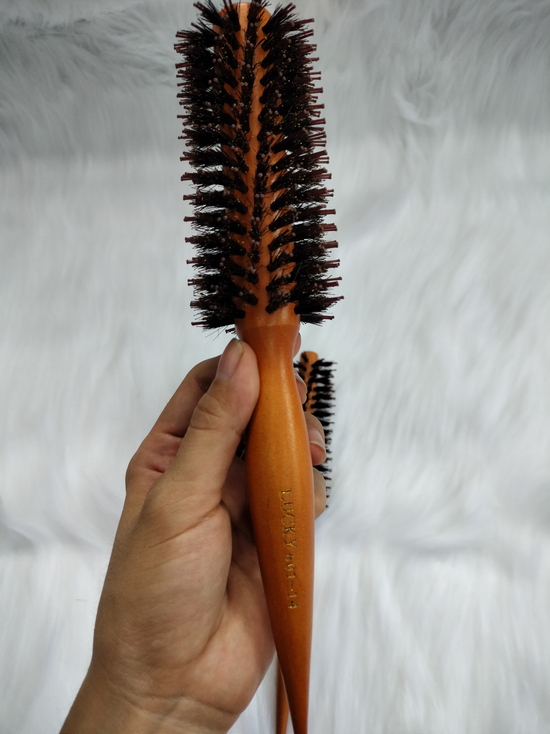Lược chải tóc uốn có 3 kích cỡ màu NÂU ĐẬM