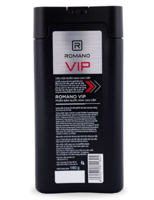 [HCM]Dầu Gội / Sữa Tắm Romano Vip 180g