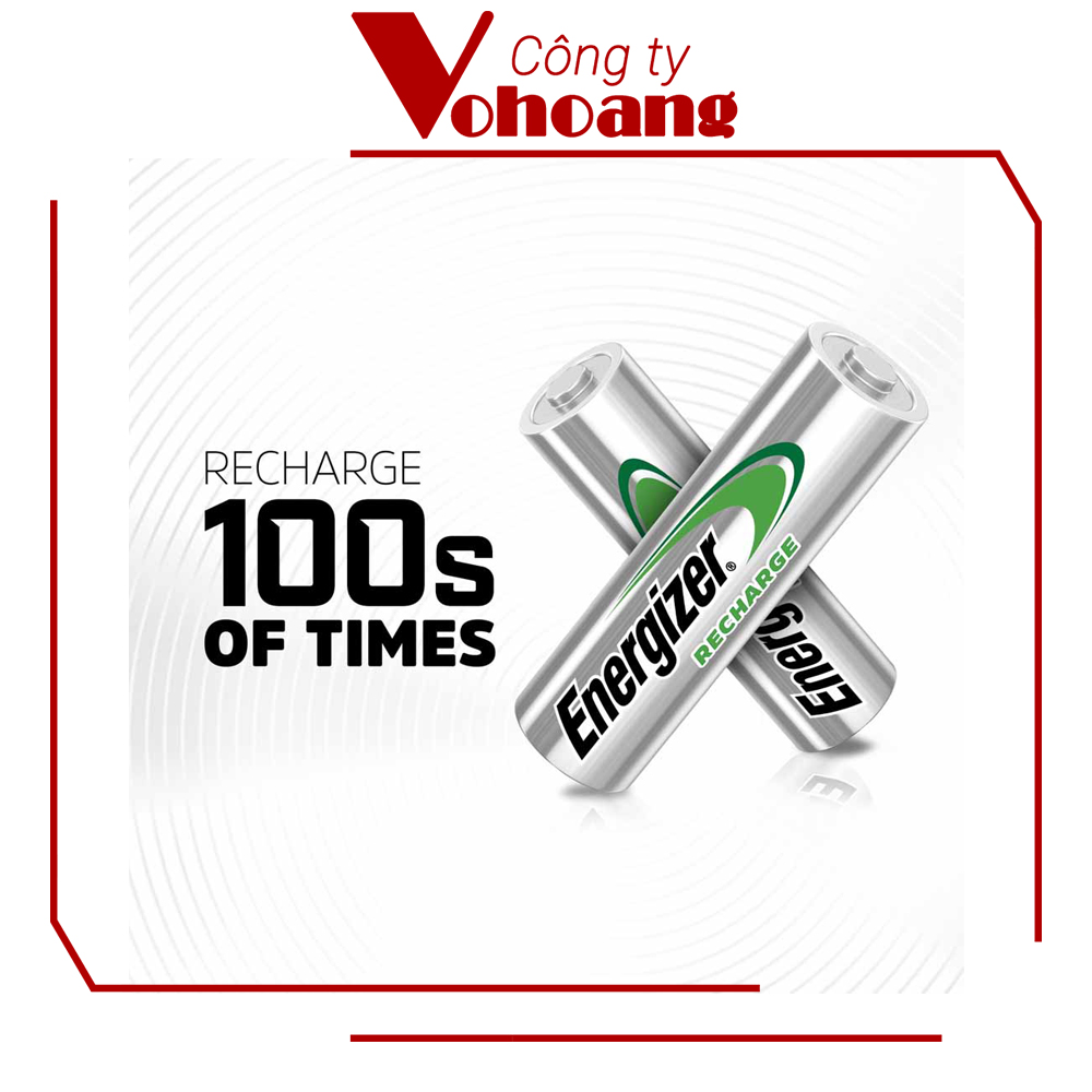 Bộ 2 Pin sạc AA Energizer 2000mAh Power Plus