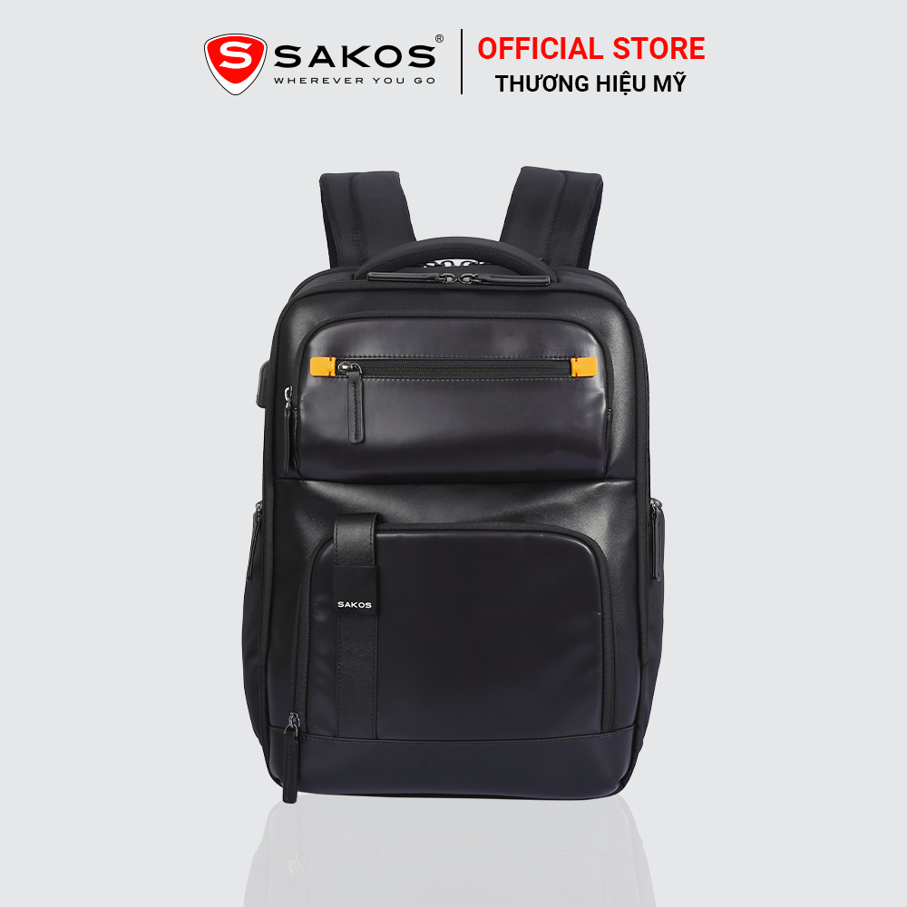 Balo laptop thời trang cao cấp SAKOS MATRIX bền đẹp, đeo êm vai, nhiều ngăn tiện lợi