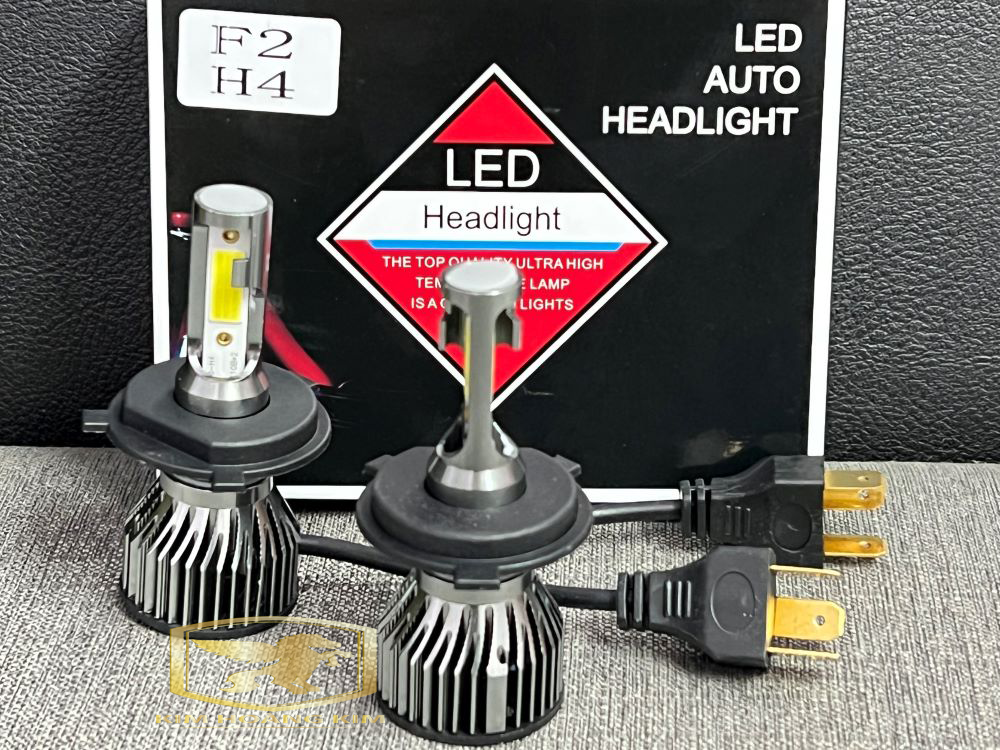 Đèn pha led C6 2 tim Led chân H4 dành cho xe máy,moto (1 cặp)