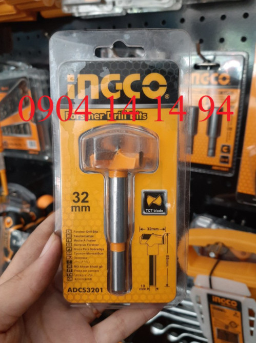 Mũi khoan khoét gỗ 35 mm ingco adcs3501