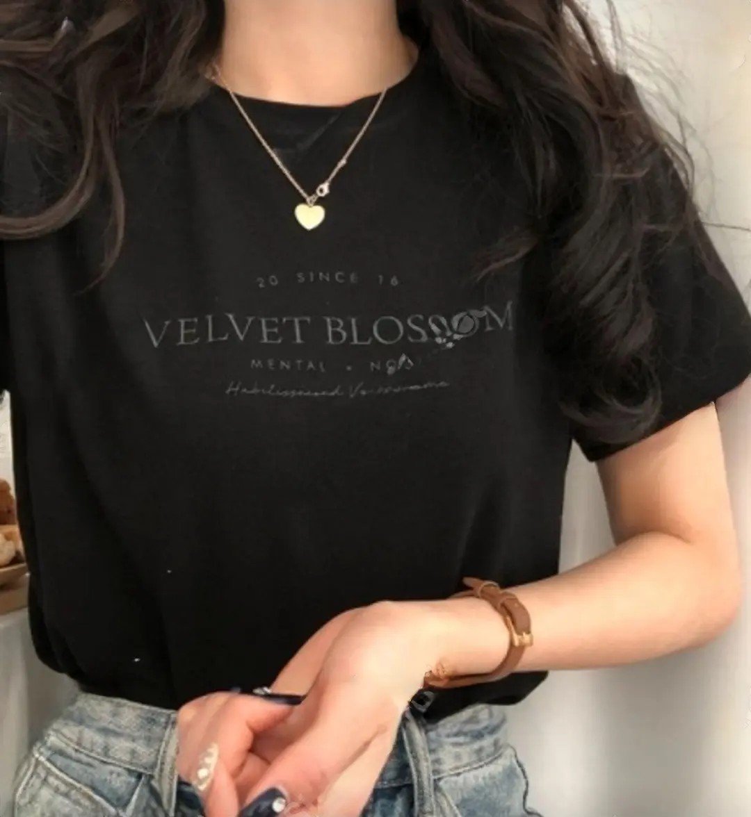 Áo thun mềm mại blossom phong cách Hàn Quốc