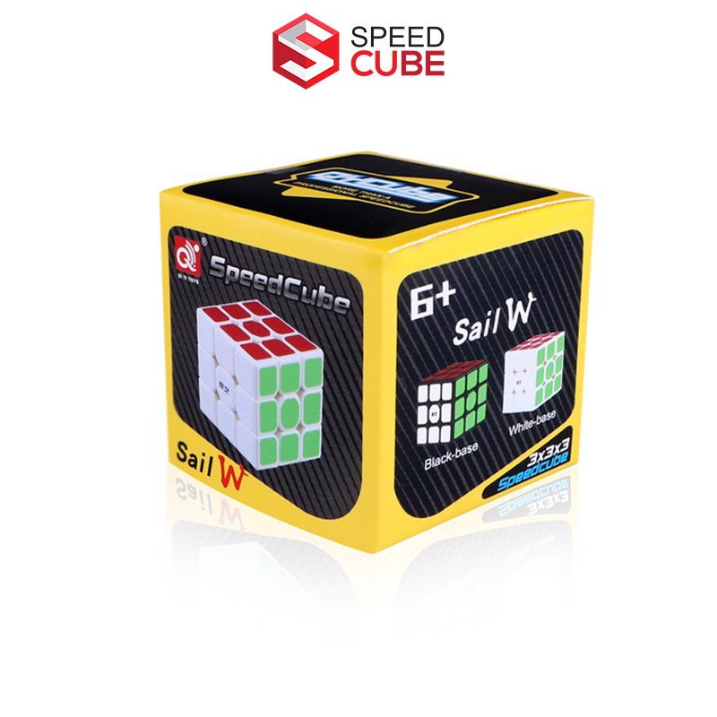 Rubik 3x3 Giá Rẻ QiYi Sail W Viền Đen/ Viền Trắng, Rubik Giá Rẻ QIYI - Shop Speed Cube
