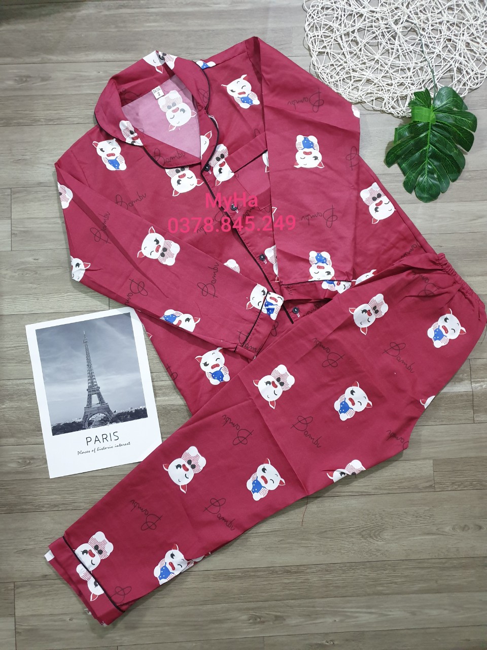 [HCM]Đồ Bộ Kate Thái Tay Dài Quần Dài ( mã 02 )