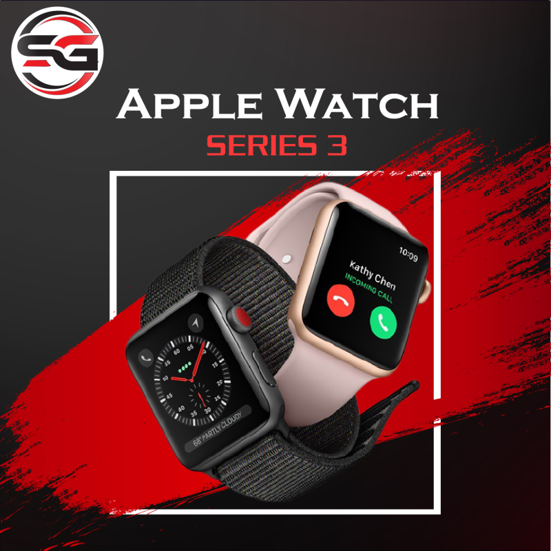 Đồng hồ Apple Watch Series 3 (  bản LTE ) Size 42mm viền nhôm Like New 99% Như Mới, Chăm sóc sức khỏe, Hỗ trợ Esim ( Bảo hành 6 tháng) SG PHONE