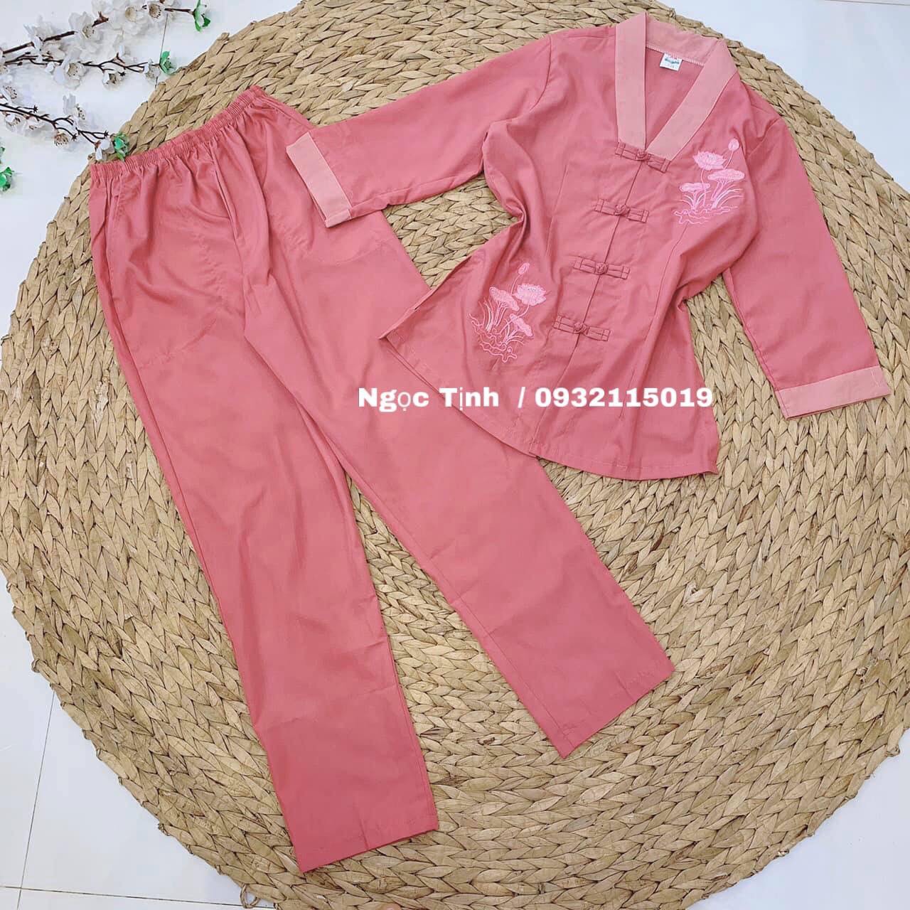 Đồ lam đi chùa Mẫu Kate cổ viền K12