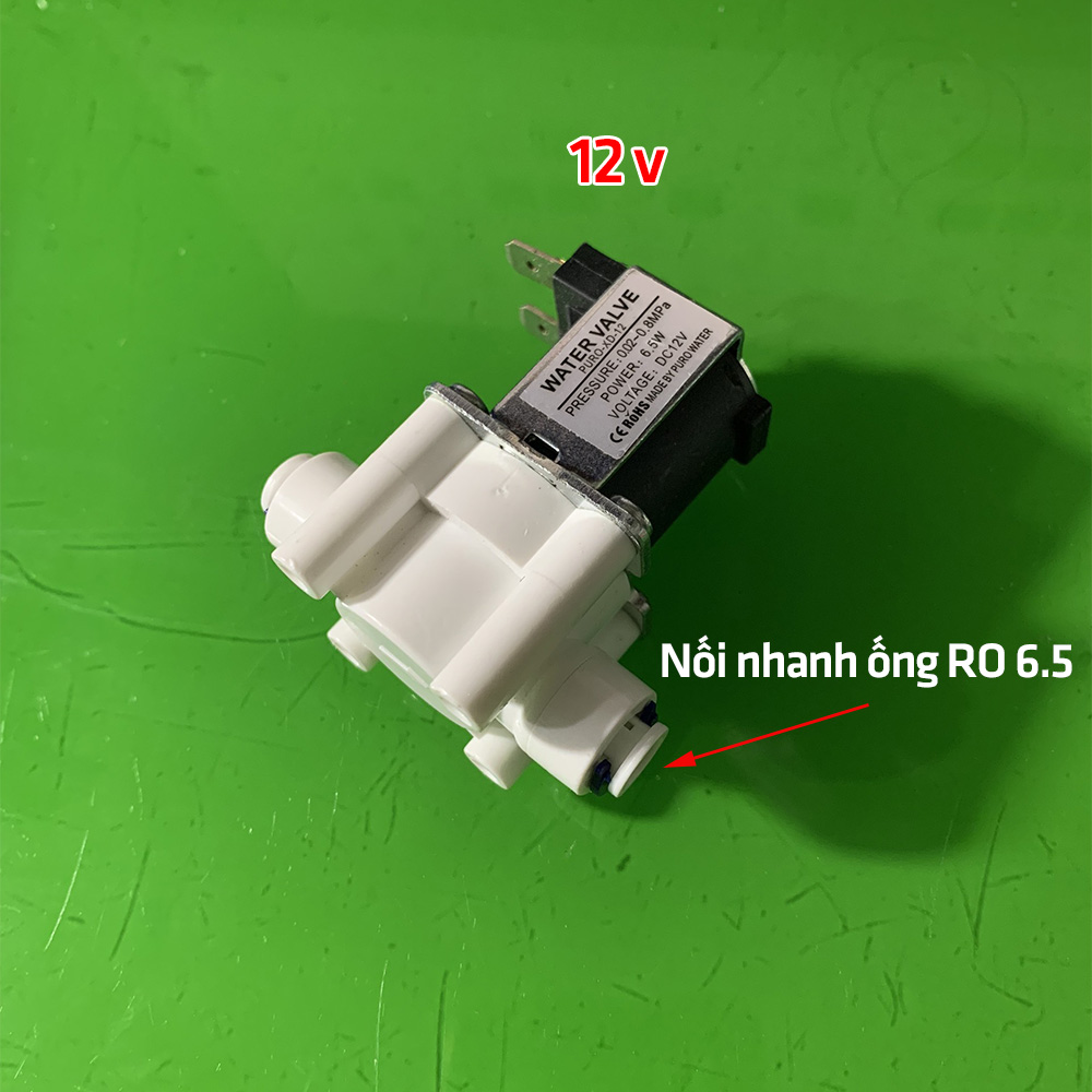 Van nước điện từ RO 12v ống 10mm 6.5mm