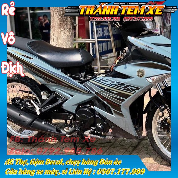 [KÈM QUÀ TẶNG] Tem rời Exciter150 Y15ZR xám xi măng