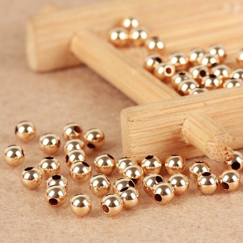 [S925] Charm bi bạc mạ vàng 2-3-4mm - MH820