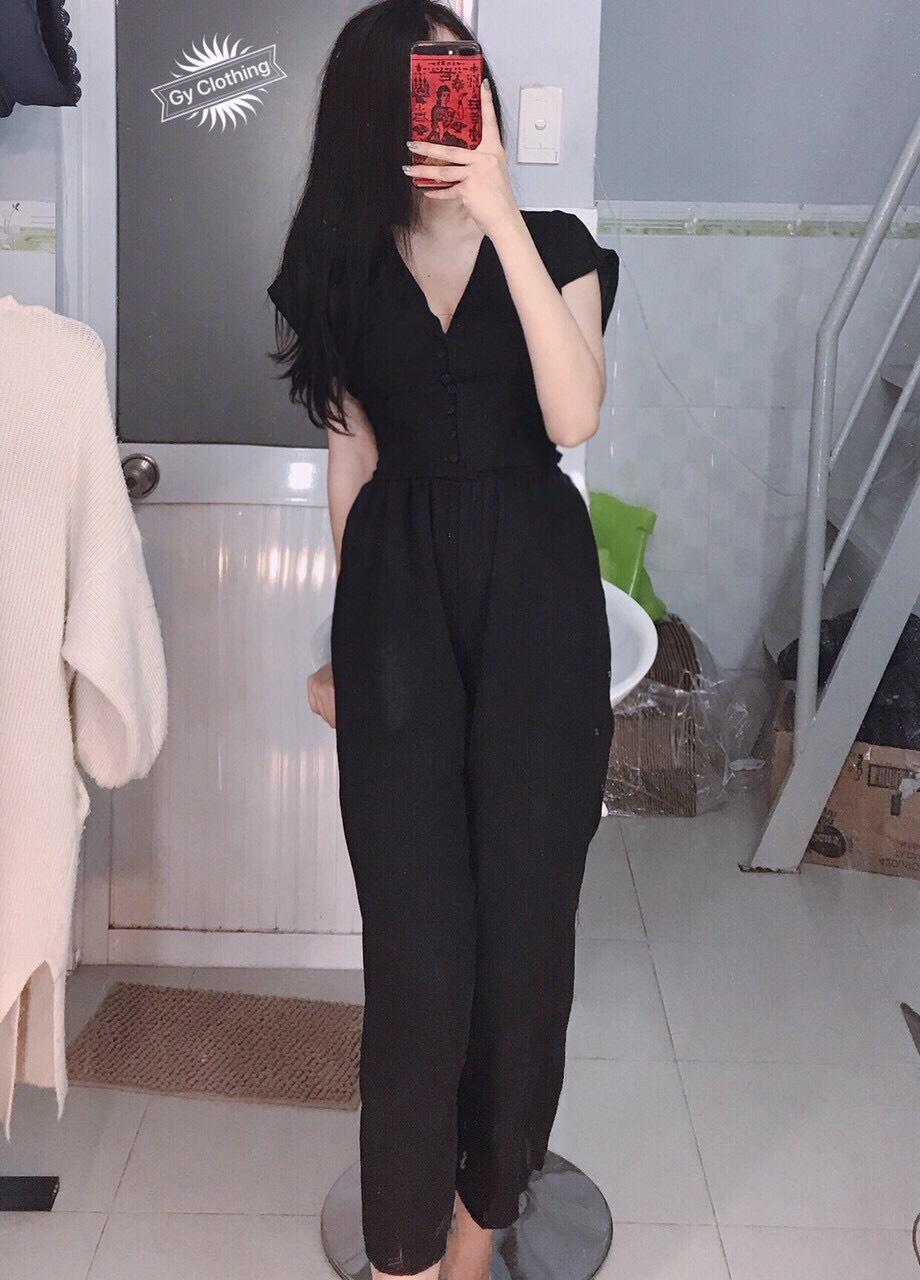 Set áo cổ V quần dài