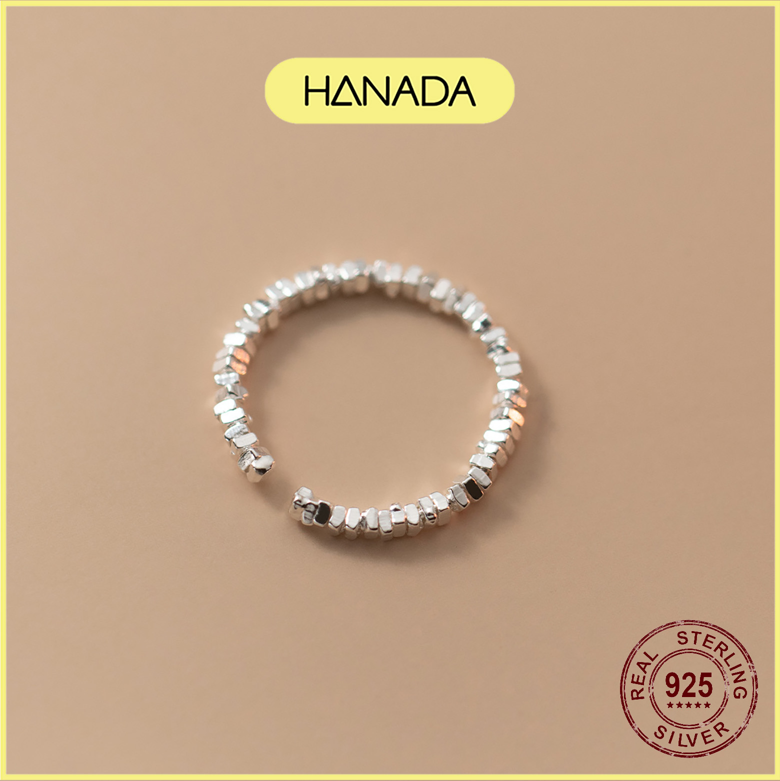 Nhẫn Bạc 925 Hanada Long Lanh Freesize 0031 M3