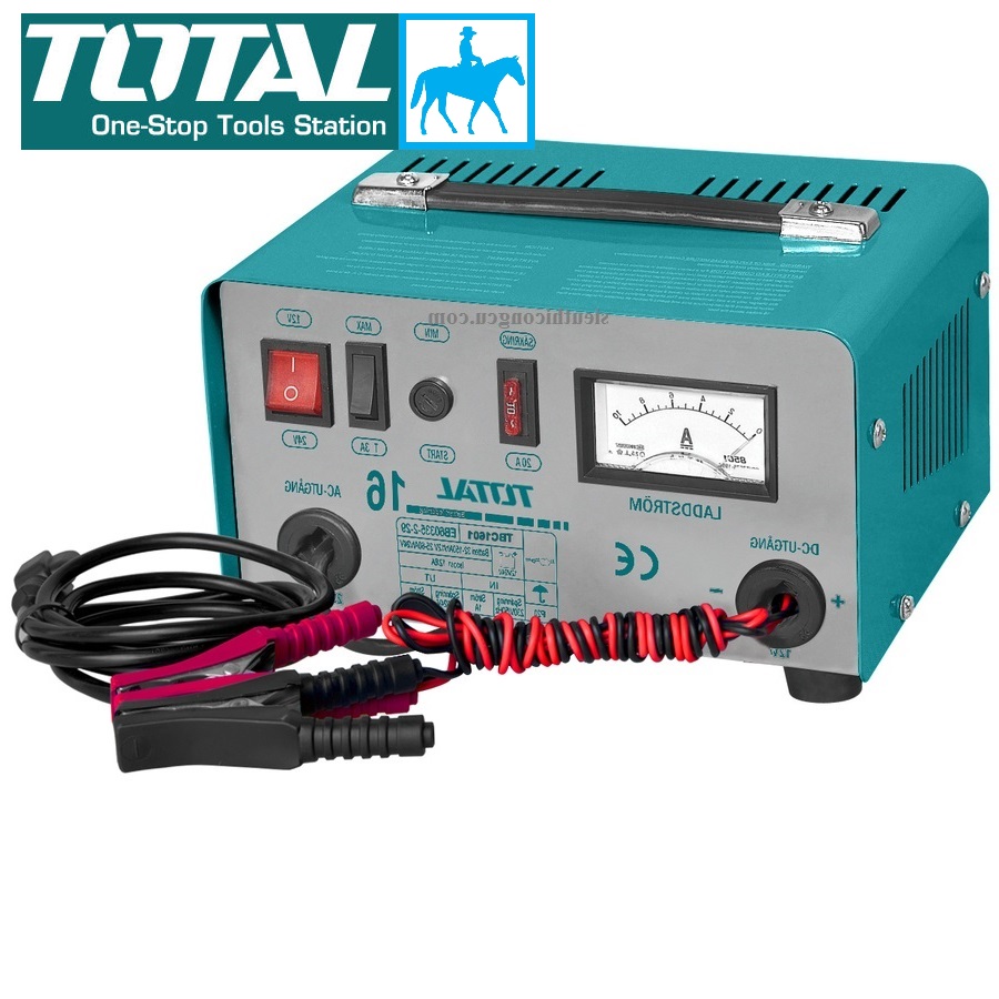 Máy sạc bình điện ắc qui 12V 24V 6V TOTAL INGCO TBC1601 ING-CB1601