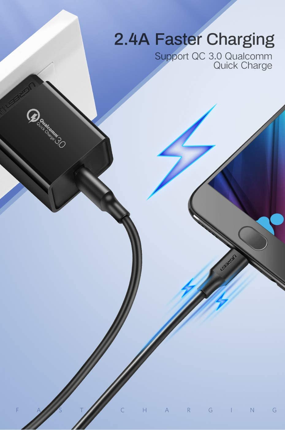 Cáp micro USB dài 1m Chính hãng Ugreen 10836