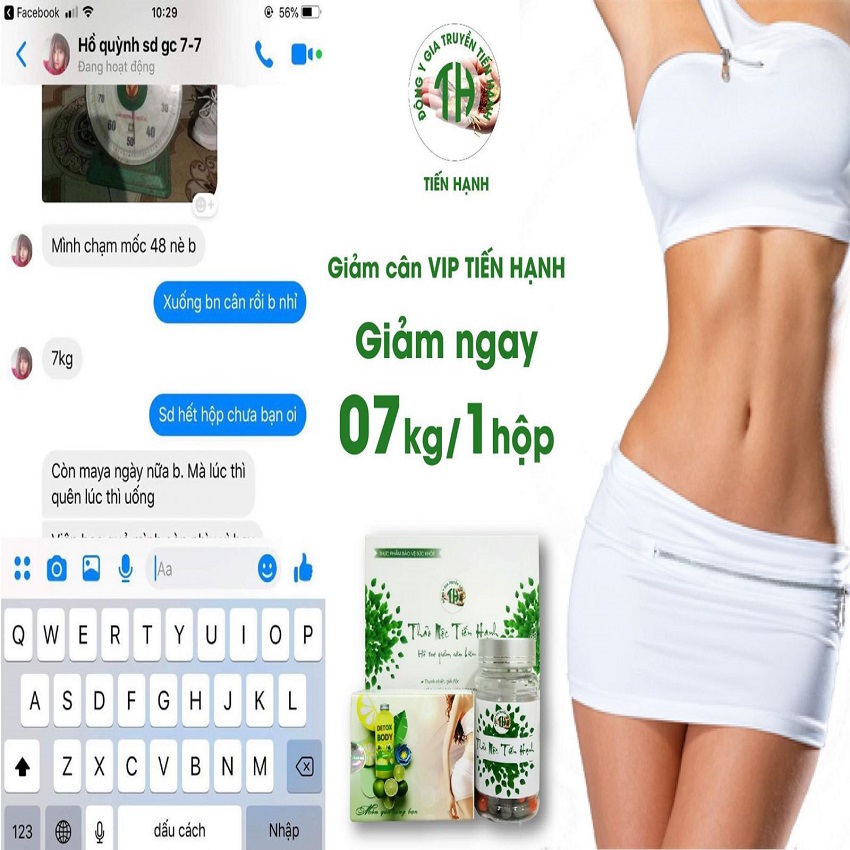 COMBO 10 hộp GIẢM CÂN TIẾN HẠNH