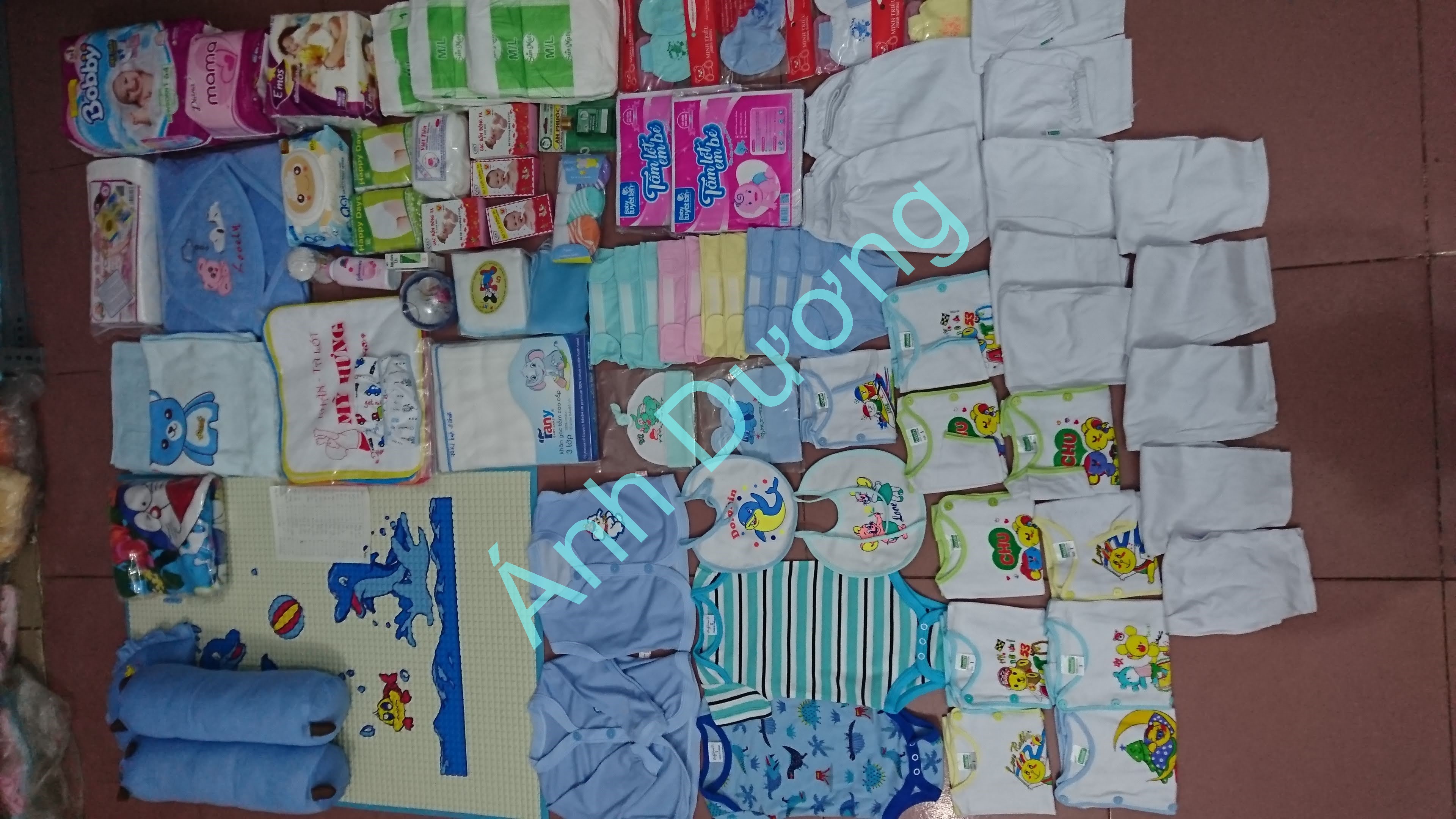 Trọn gói đồ sơ sinh cao cấp cho bé trai, bé gái