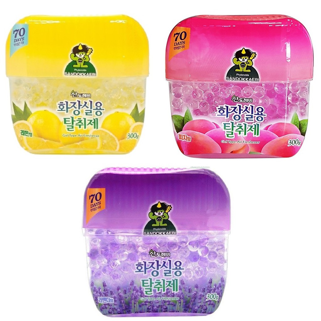 Sáp thơm khử mùi Sandokkaebi Hàn Quốc 300g khử mùi hôi, mùi ẩm mốc, Hương Chanh thơm quyến rũ tự nhiên, tươi mát