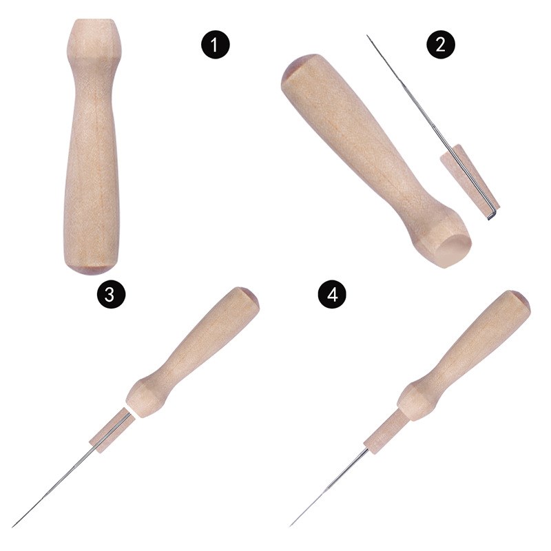 Kim chọc len - Kim len chọc chuyên dụng - Chốt gỗ