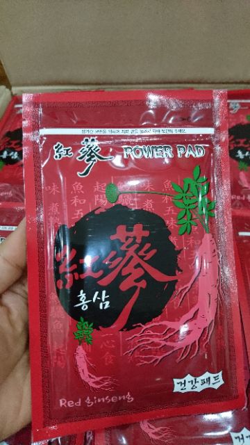 Cao dán sâm essda túi 6 miếng hàn quốc