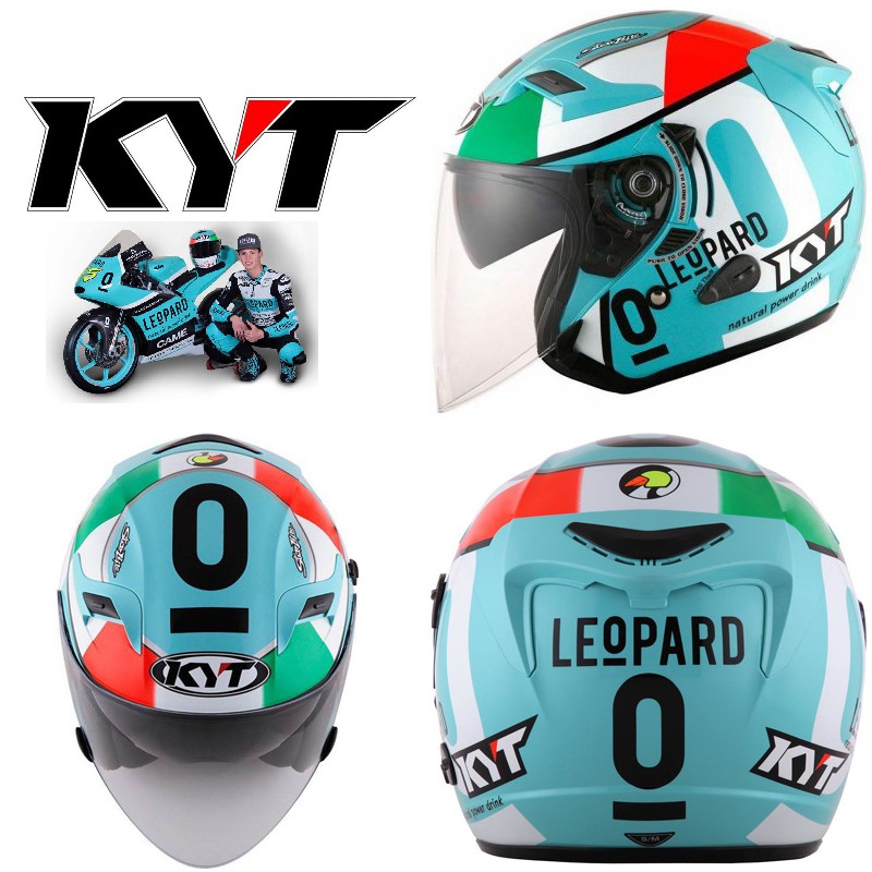 Kyt venom leopard helmet
