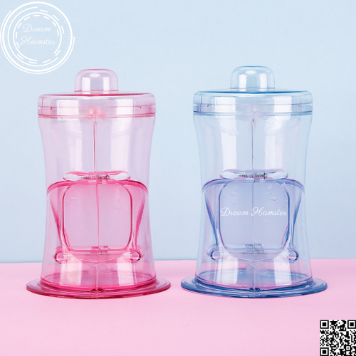Bộ đổ hạt/chén ăn tự động trong suốt Boer cho hamster (phù hợp với hạt ngũ cốc kích thước nhỏ)