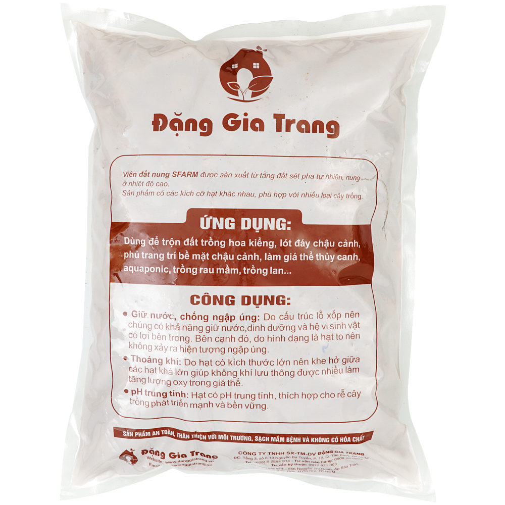 Viên Đất Nung SFARM - Sỏi Nhẹ Túi 5 dm³ (SSF-001)