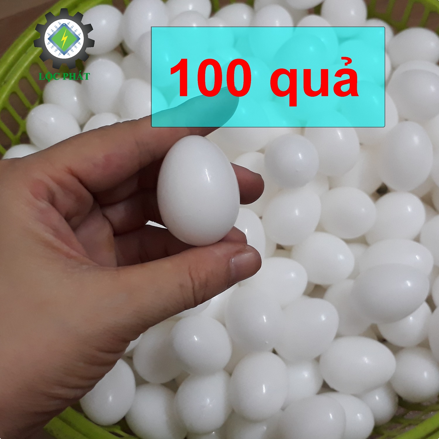 Combo 100 Trứng Nhựa Cho Chim Bồ Câu Dạng Đặc - Trứng Bồ Câu Giả
