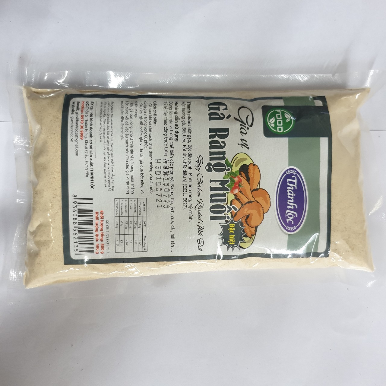 Gia vị gà rang muối gói 500gr