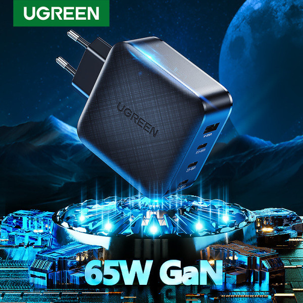 UGREEN 65W GaN Fast Charger Power Delivery High Power PD 3.0 USB Quick Charge For iPhone Samsung Macbook