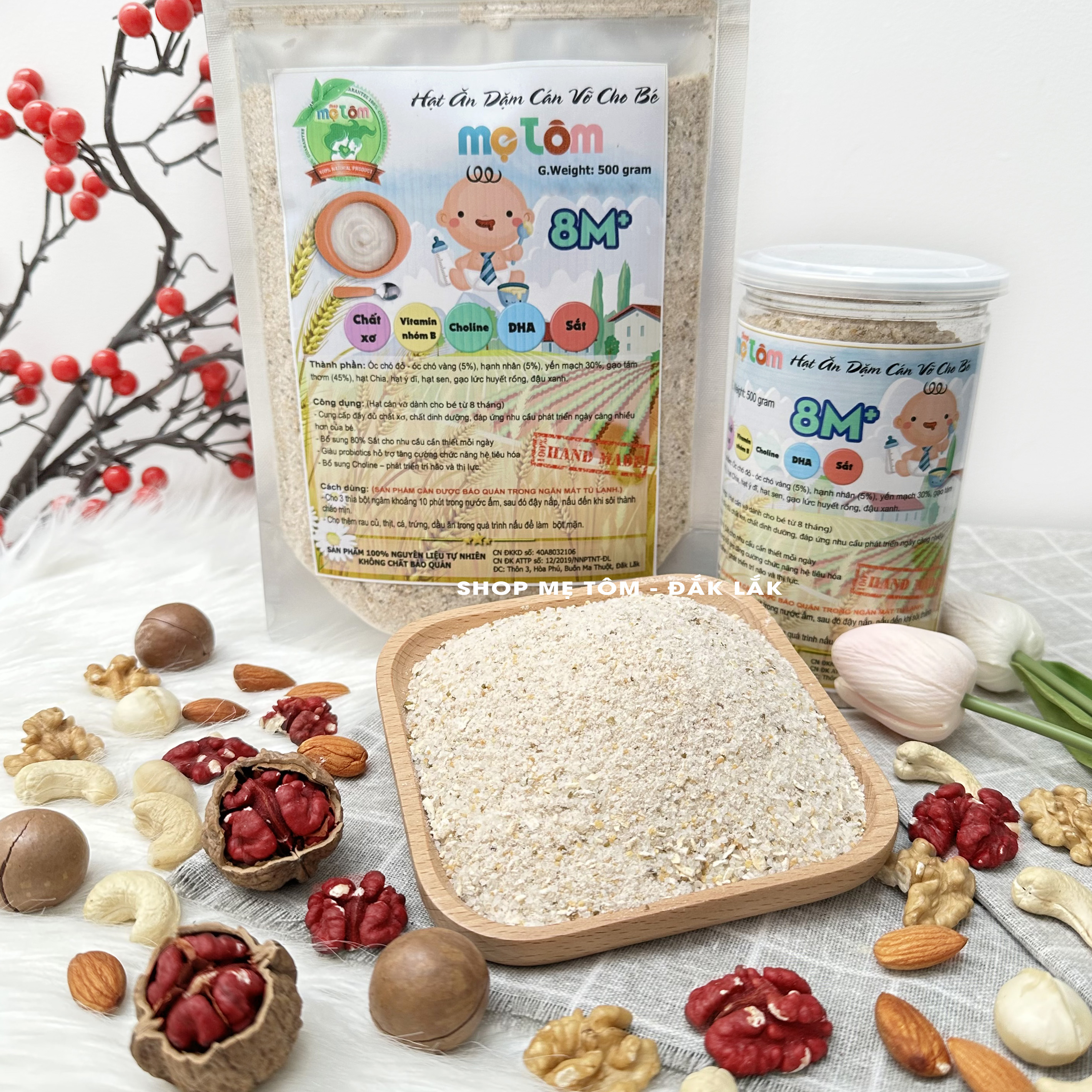 [500Gr] BỘT CÁN VỠ NẤU CHÁO CHO BÉ TỪ 8 THÁNG TUỔI