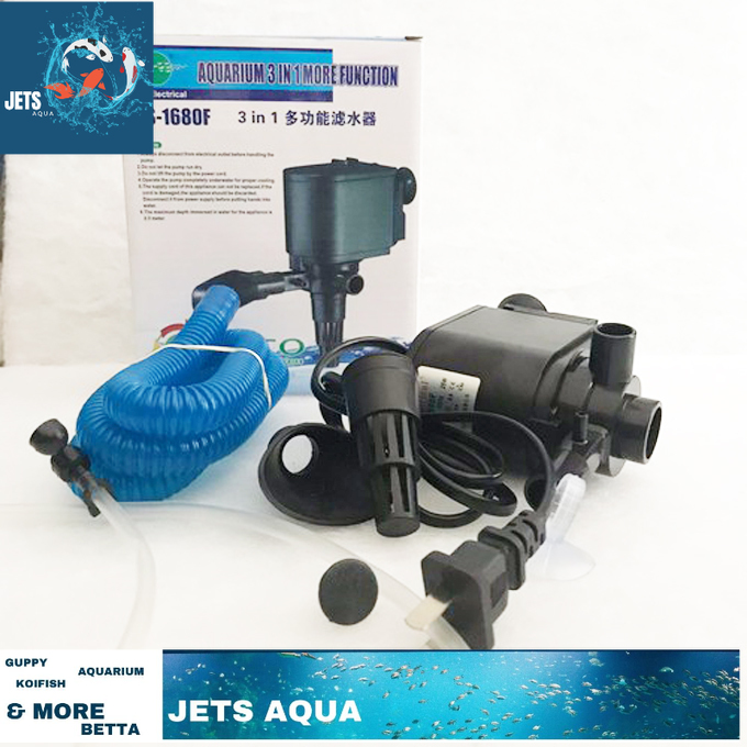 Máy bơm nước 3 trong 1 rs 1680f bể cá, hồ cá