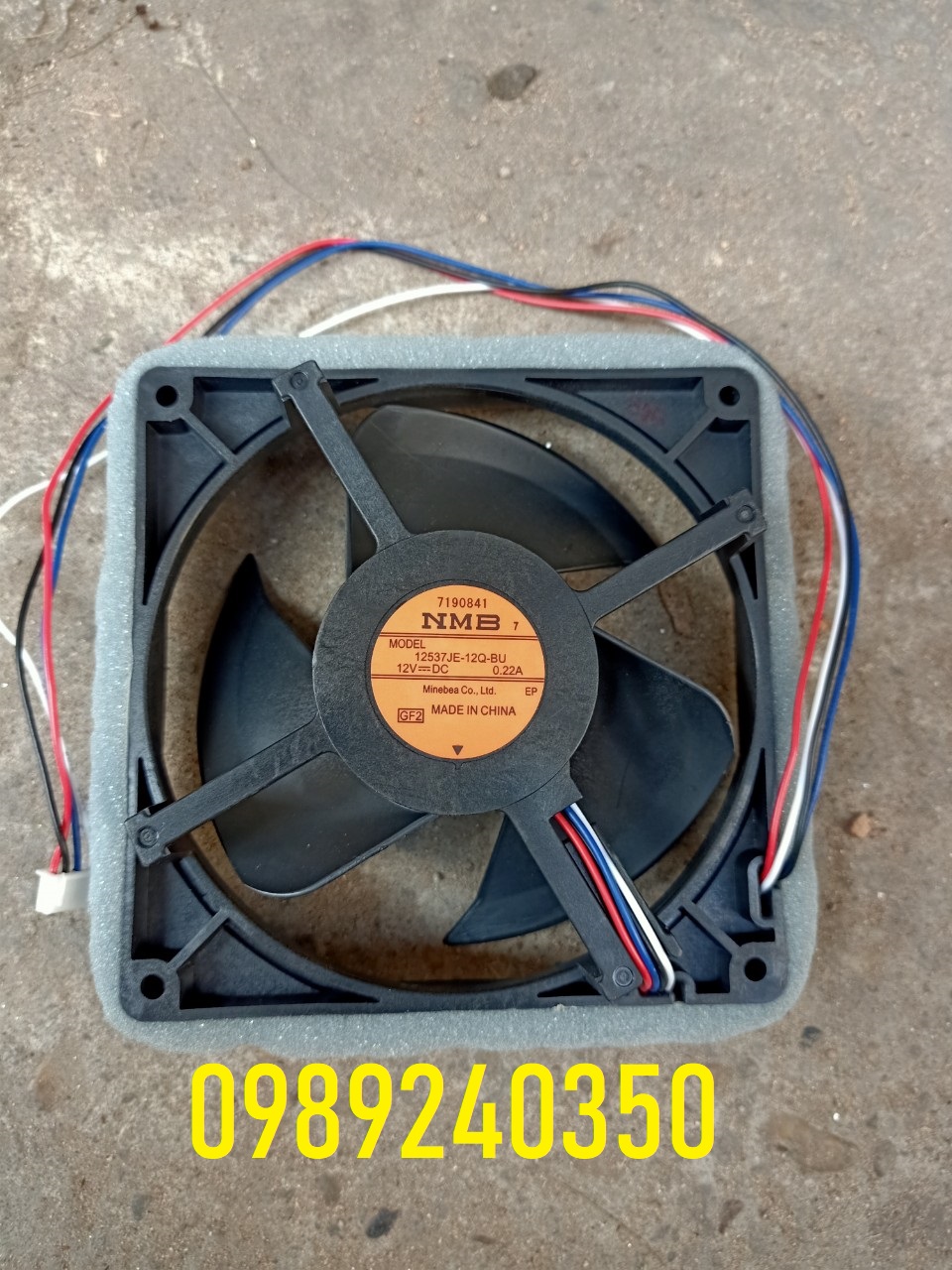 Mô tơ quạt tủ lạnh Sharp 12V 4 dây chính hãng