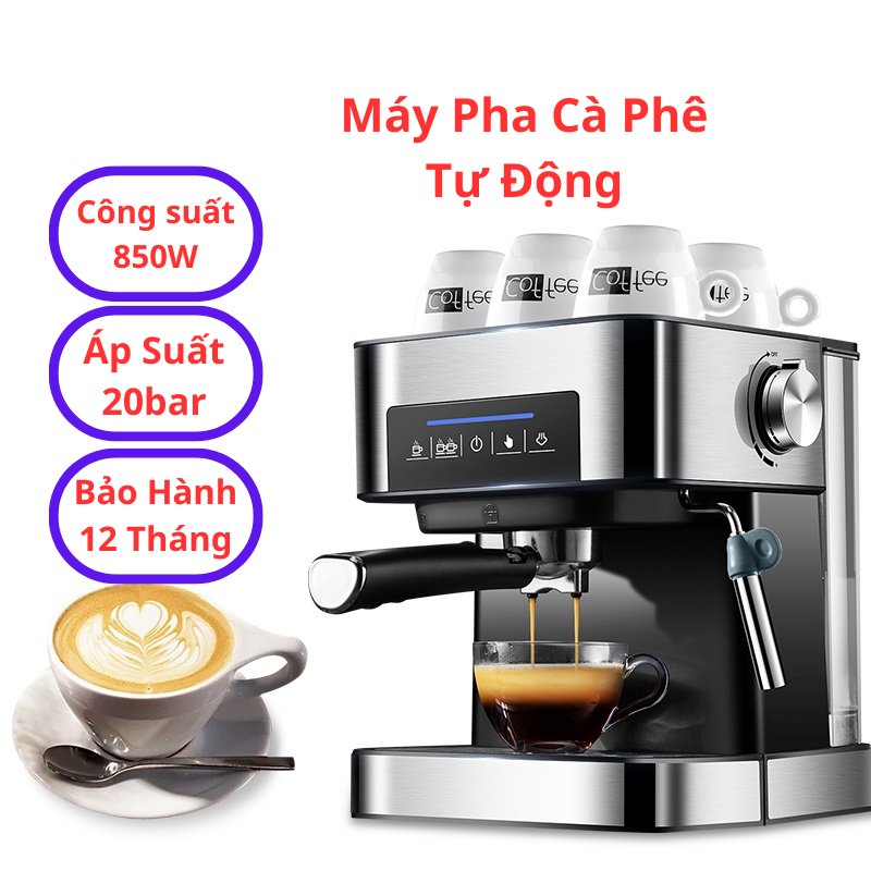 Máy pha cafe, máy pha cà phê tự động cm6863 bảo hành 12 tháng