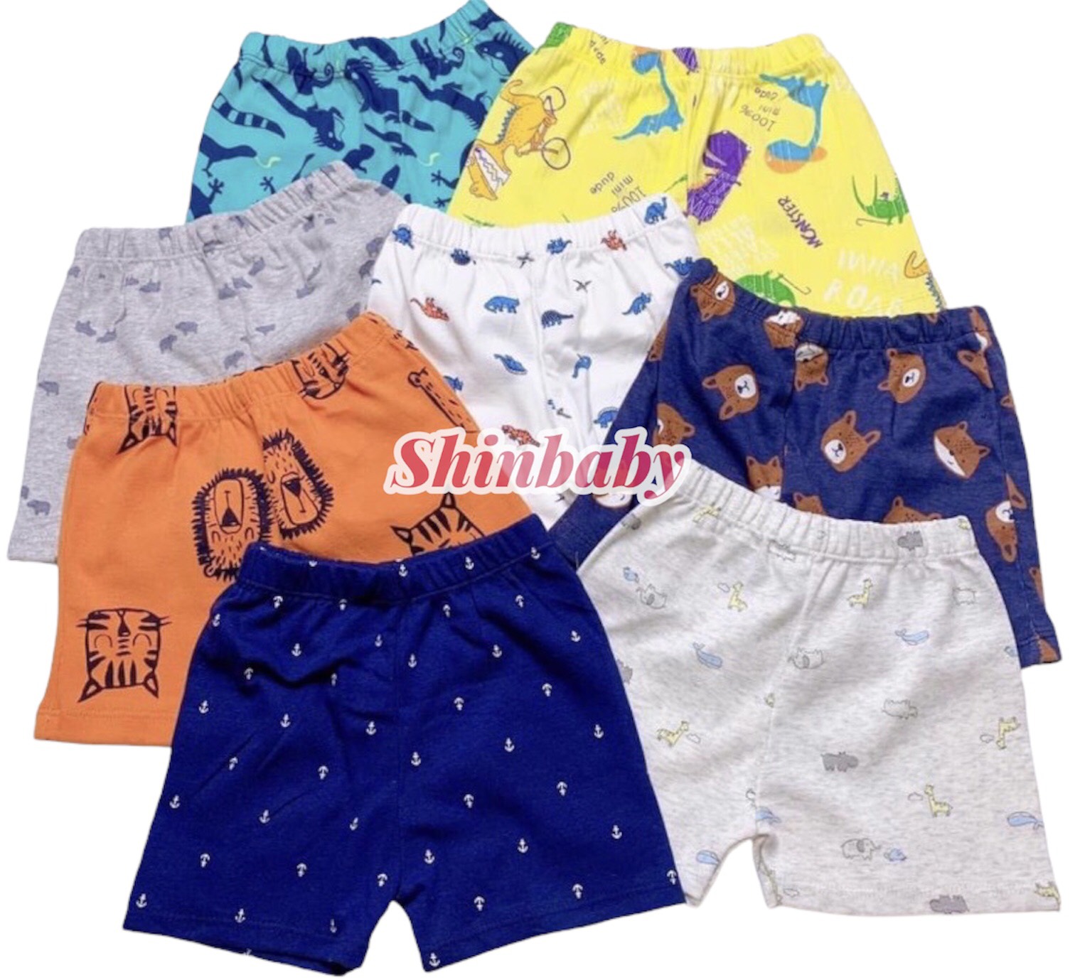Cute cotton shorts made from synthetic fabric soft and comfortable