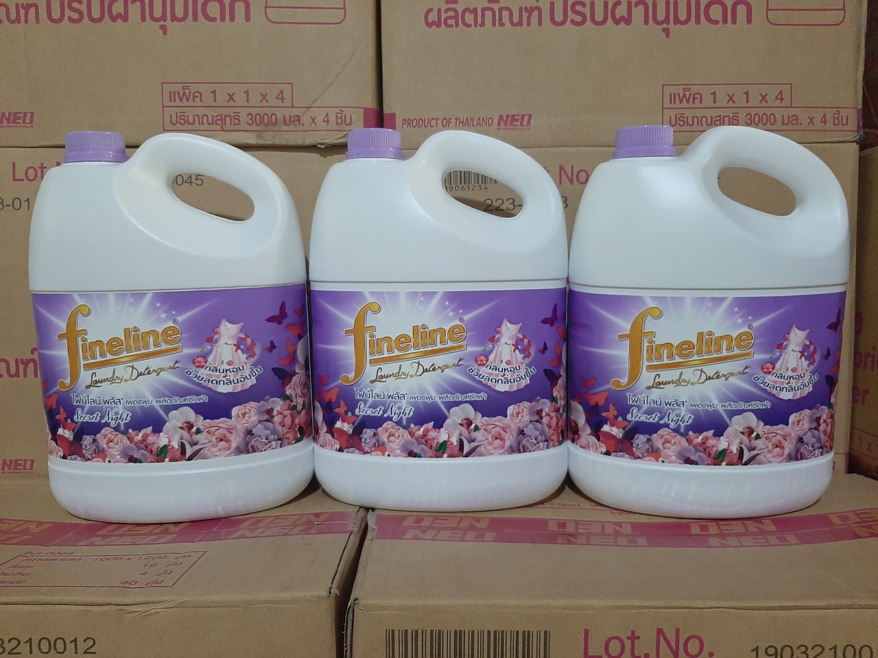 [HCM] (KTT) Nước giặt xã FINELINE can 3000 ml Thái Lan Tím Plus