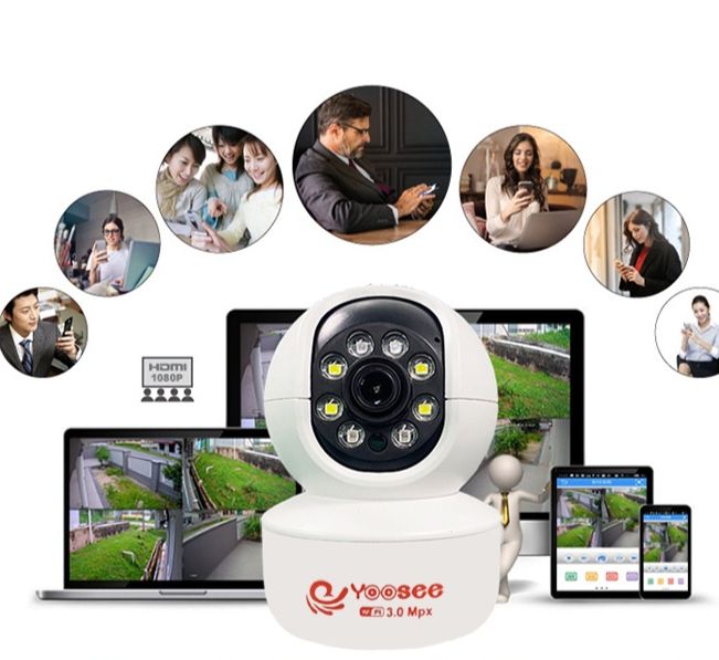 Camera wifi Yoosee không dây 360 độ Full HD đàm thoại 2 chiều