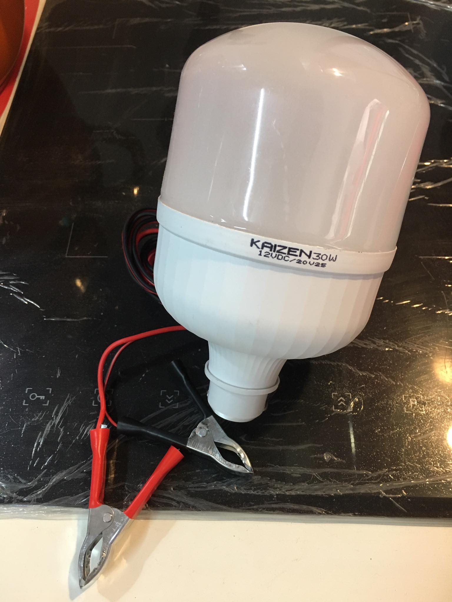 Bóng đèn  kẹp bình 30w, bóng đèn LED dùng bình ắc quy