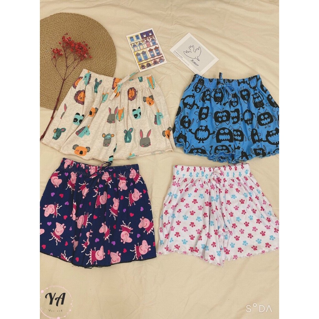 Quần đùi chất cotton Thái cute cho bạn Nữ