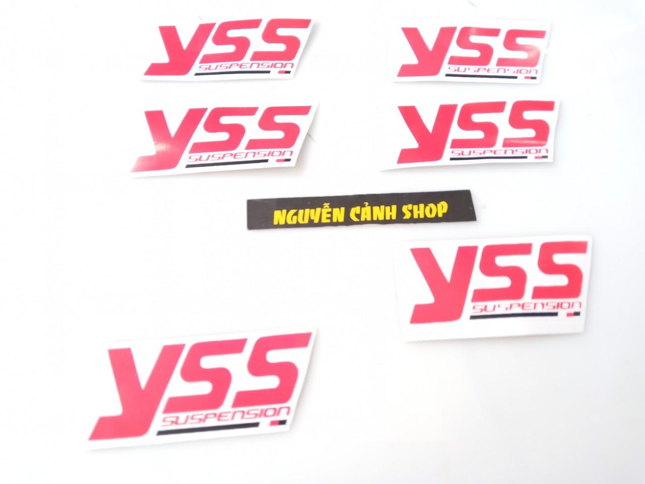 2 tem yss dán phuộc xe máy