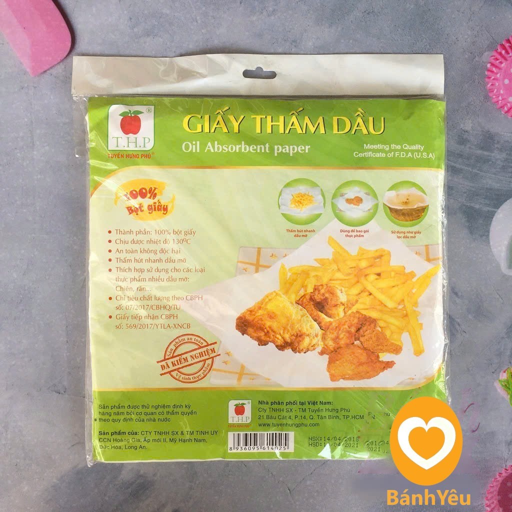 Giấy thấm dầu 20 tờ
