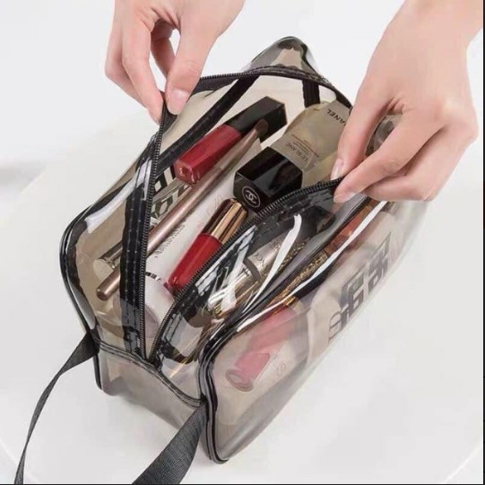 Sét 3 túi đựng mỹ phẩm trong suốt