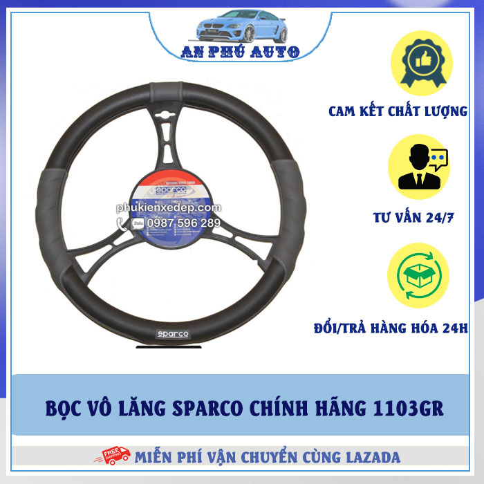 Bọc vô lăng sparco chính hãng 1103gr
