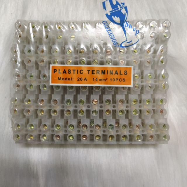 Cầu đấu điện plastics terminal 12p 10a - 15a - 20a