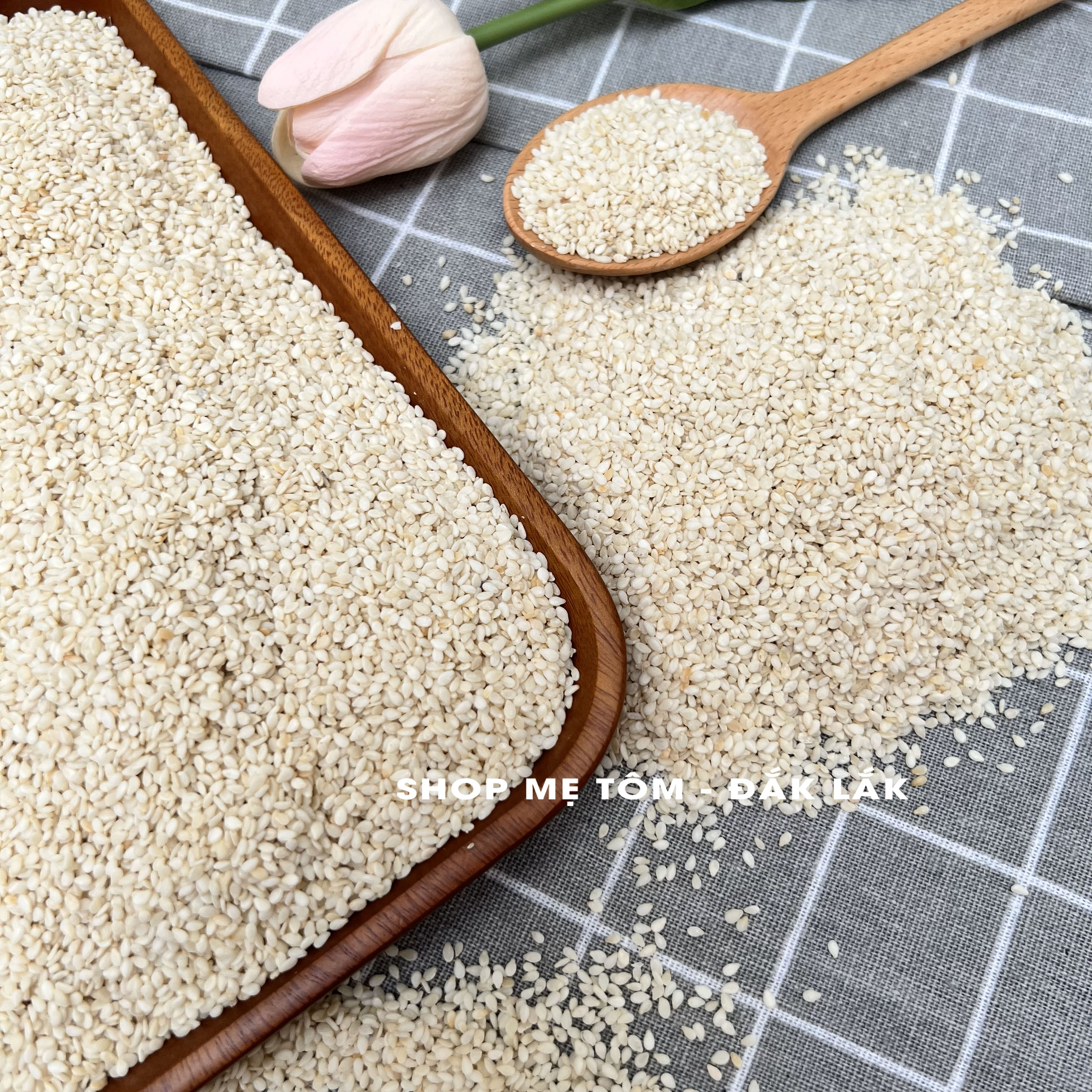 250GRAM HẠT MÈ TRẮNG QUÊ RANG HOẶC LÀM SỮA HẠT