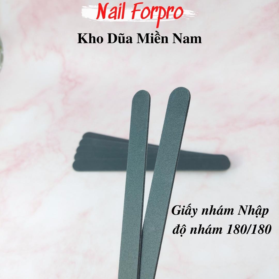 Lốc 10 Dũa Móng Tay Đen Nhám Nhật